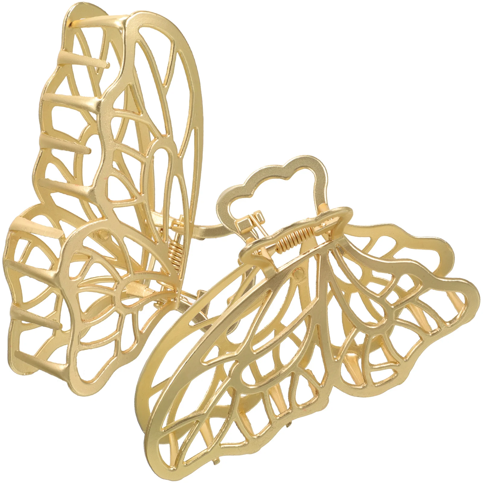 

2 Pcs Flower Design Metal Hair Clip Hollow Butterfly Bobby Clips for Women Wedding Party Accessories Shaped Headdress GTS61