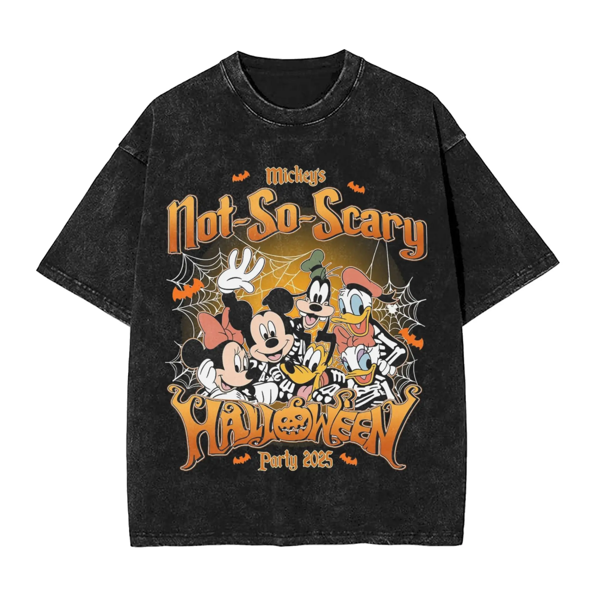 ميكي ليس مخيف جدا حفلة الهالوين تي شيرت الهيب هوب غسلها القطن تي شيرت على طراز هاراجوكو بلوتو موضة الرجال بلايز الشارع الشهير الصيف تيز #1