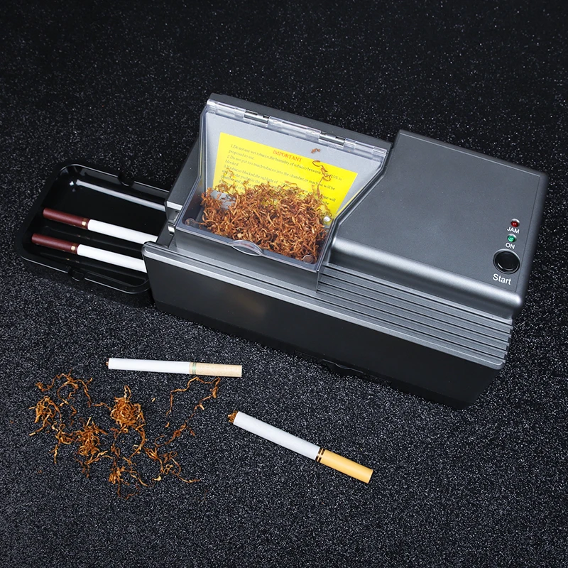 Automatic Cigarette Rolling Machine, Tobacco Injector, Roller Filling Maker, Button Key, Smoking Accessories, Slim Tube, 6.5mm