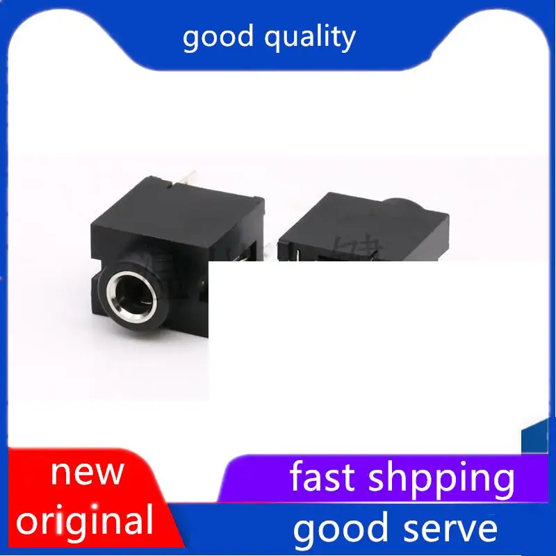 10pcs original new Audio socket interface 3.5MM caliber PJ-395A copper sleeve 5-pin vertical solder plate with high-quality