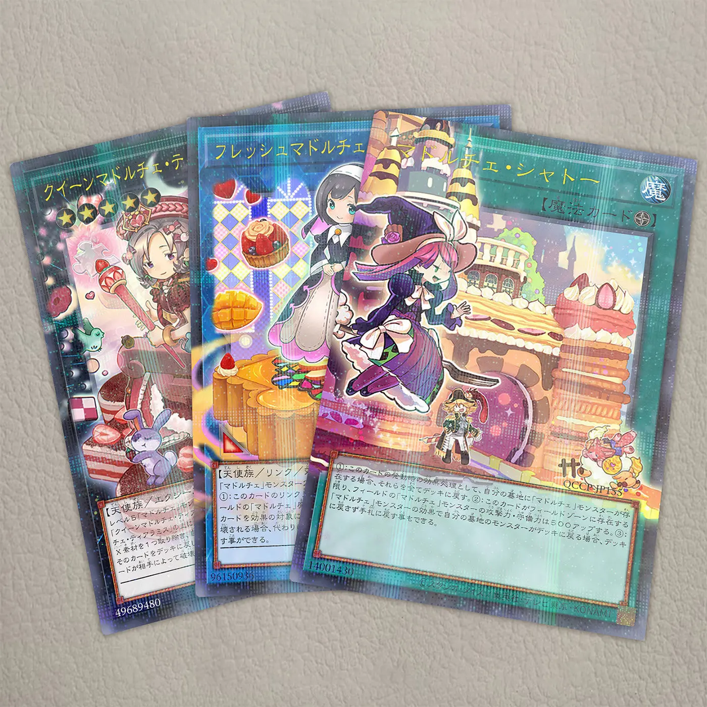 Yu-Gi-Oh ! Cartes à collectionner Madolche Archetype Shatter Foil, modèle DIY, Madolche Puddingcess Chocolat-a-la-Mode, jeu de cartes, jouet.