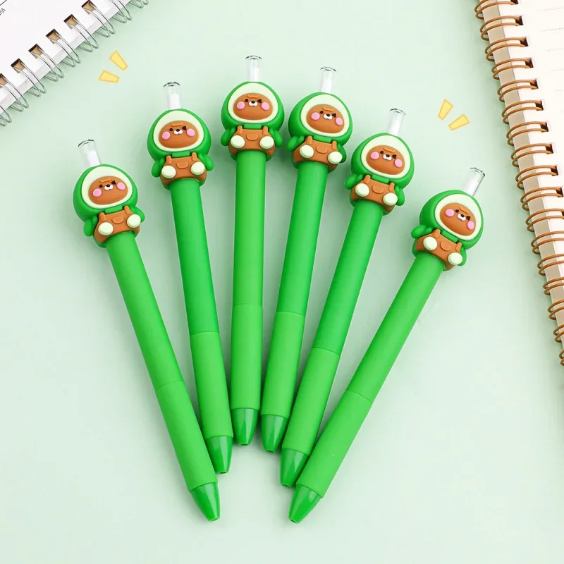 

Creative Avocado Shape Eternal Pencil Cartoon Pressing Pen Can't Finish Writing without Cutting Student Stationery