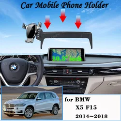 Support de téléphone portable de voiture pour BMW X5 F15, support d'écran, support de montage par gravité, support automatique, accessoires d'invite GPS, 2014, 2015, 2016, 2017, 2018