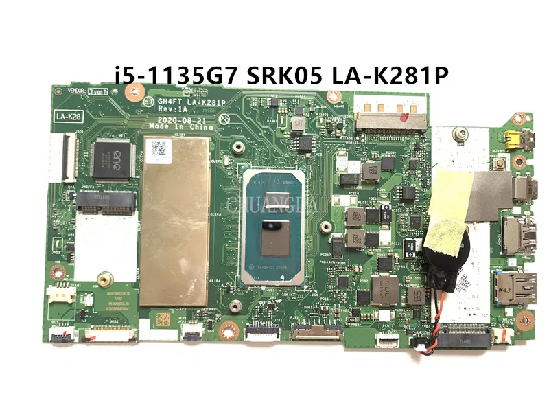 

Для ACER SF315-41G NBA0P11003 LA-K281P i5-1135G7 SRK05 DDR4 Материнская плата ноутбука Бесплатная доставка