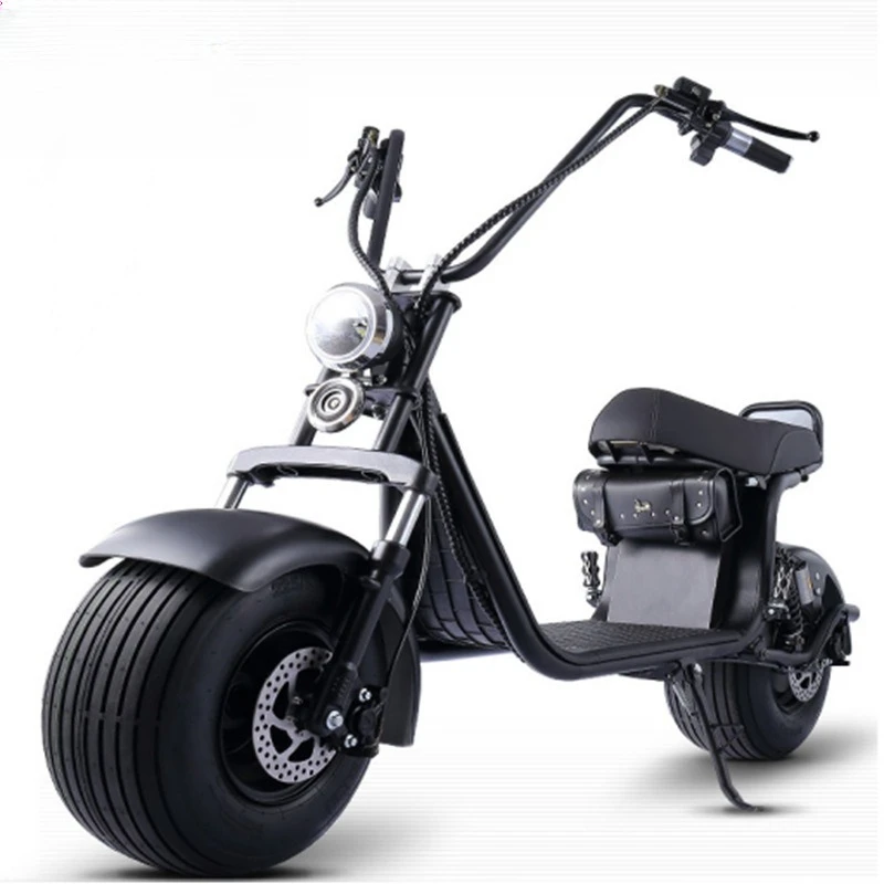 Electric vehicle battery car adult large wheel wide tire lithium battery scooter double scooter new pedal
