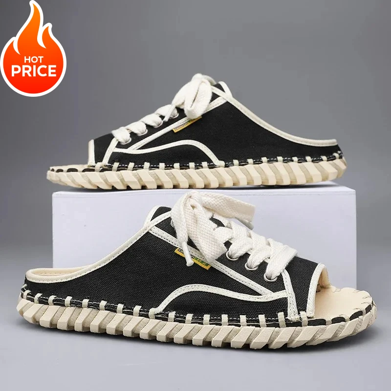 

Men's Wear-Resistant Non-slip Fashion Breathable Trendy All-match Comfortable Outdoor Casual Shoes Beach Slippers Summer Main