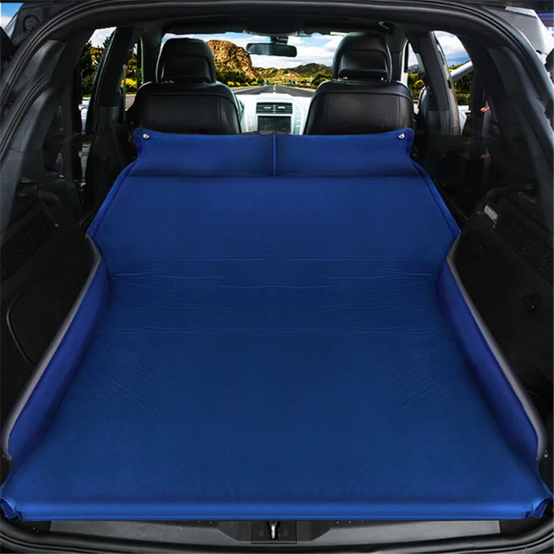 18 Style Car Travel Bed Automatic Inflatable Flocking Cloth Air Mattress for SUV Adult Self-driving Traveling Outdoor Camping