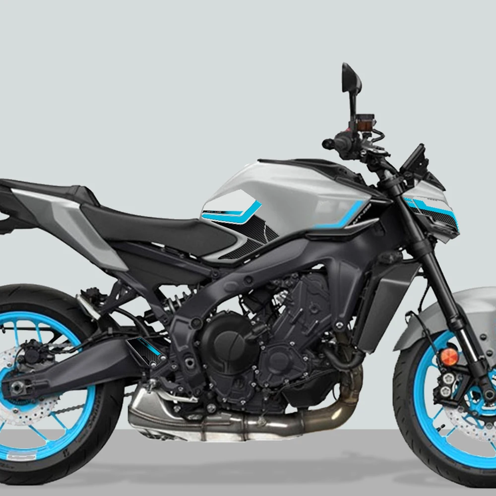 For MT-09 2025 MT09 Ice Storm Motorcycle 3D Epoxy Resin Protection Sticker Kit