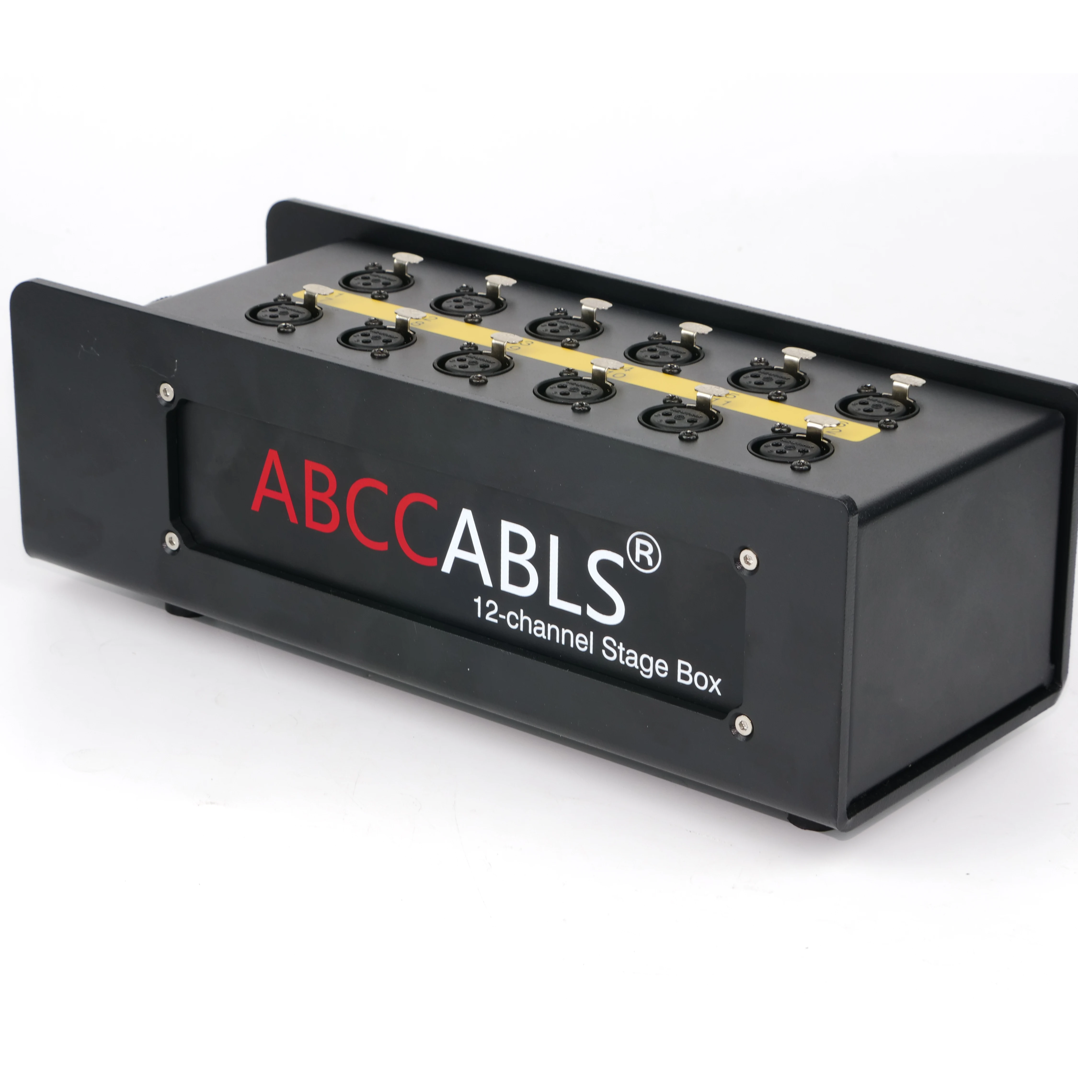 12 Way 37P Stage Box 12Channel XLR Audio Splitter Quick Disconnect To Fan