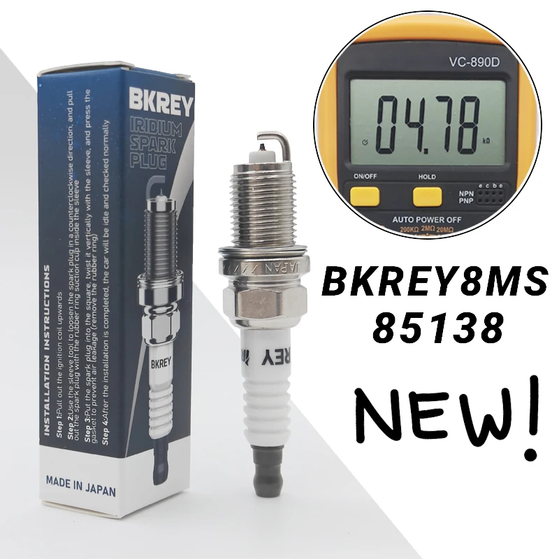 4/20pcs MS851358 BKR6E11 2756 V-Power Spark Plug For Mitsubishi 3000GT Eclipse Galant Daihatsu Isuzu For BKREY8MS 85138 BKR6E-11