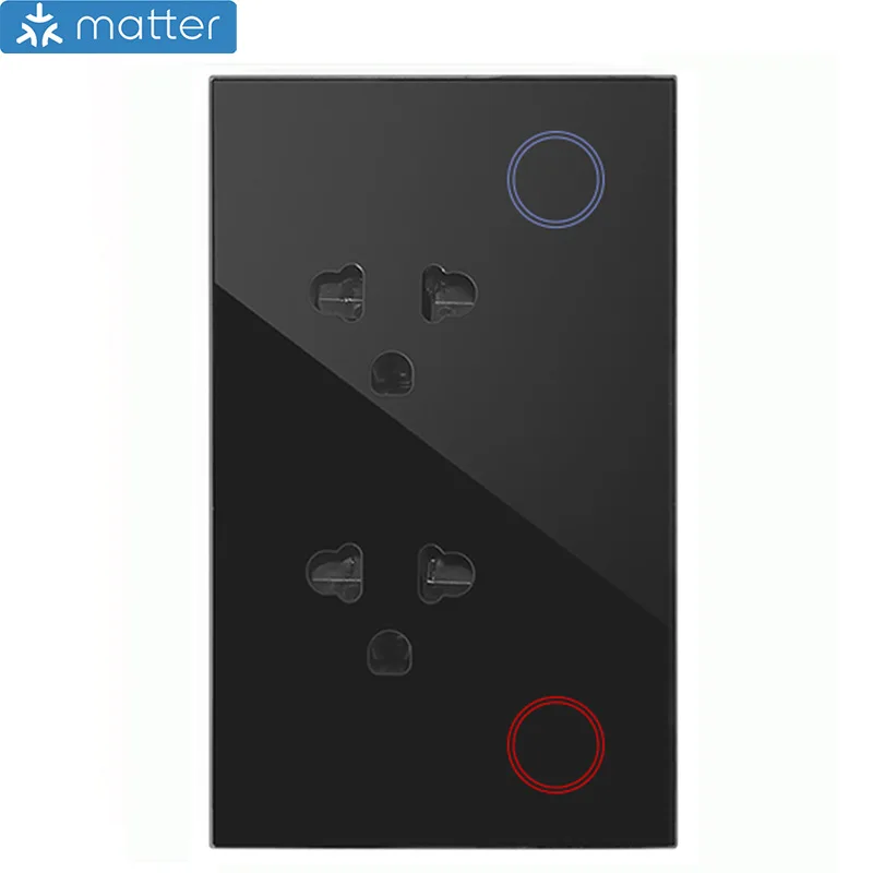 

Умная розетка Tuya тайского стандарта с поддержкой TS Matter поддерживает мониторинг энергии и дистанционное управление через приложение