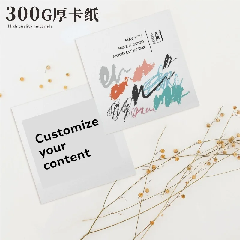 2000 Pcs Size 7x6cm Personalized Custom Cards Custom Logo Text Photo Printing For All Occasions