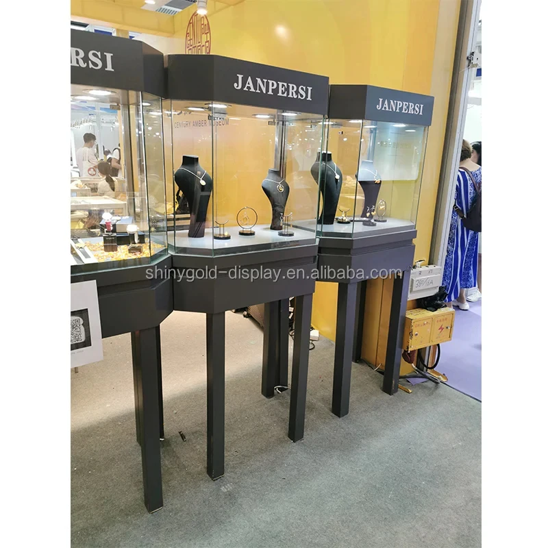 custom.Modern Luxury Metal Glass Jewellery Display Showcase /Lockable  Drawers Jewelry Counter Designs/ Perfume Display Stands