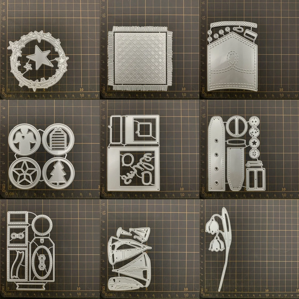 

9 kinds Star Ship Pocket Flower Metal Cutting Dies Stencils For DIY Scrapbooking Decorative Embossing Handcraft Die CutsTemplate