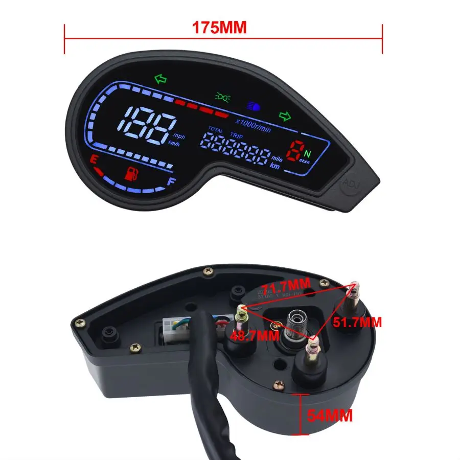 Thumbnail 4 - #43 Trending Motorcycle Speedometers Right Now