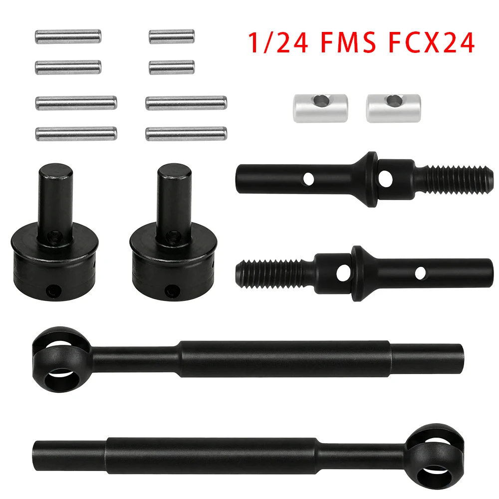 Heavy‑Duty Steel Front CVD Drive Shaft Axle For 1/24 FMS FCX24 K5  RC Crawler Upgrade Parts