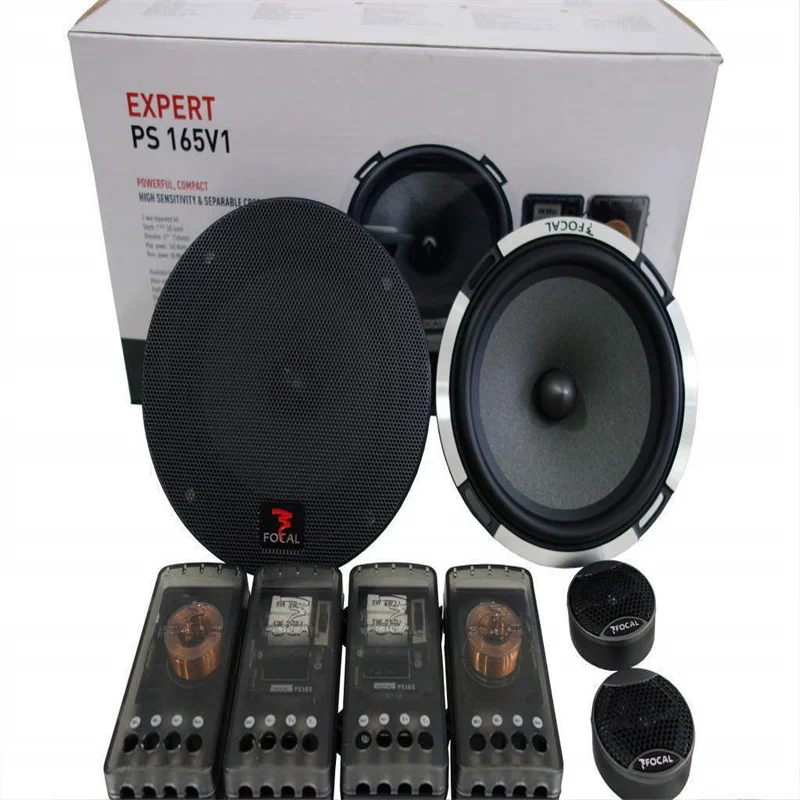 Frete Grátis 1 Set Focal Performance PS 165V1 Expert Series 6.5 "MAX 160W PUISSANT COMPACT 2 Way Componente Car Speaker System