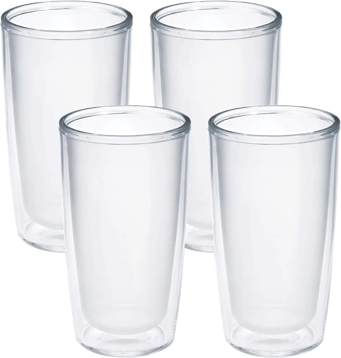 

Double-Wall Insulated Tumbler Set, 16oz Travel Cup Keeps Drinks Hot & Cold, BPA-Free, Dishwasher Safe - 4 Pack