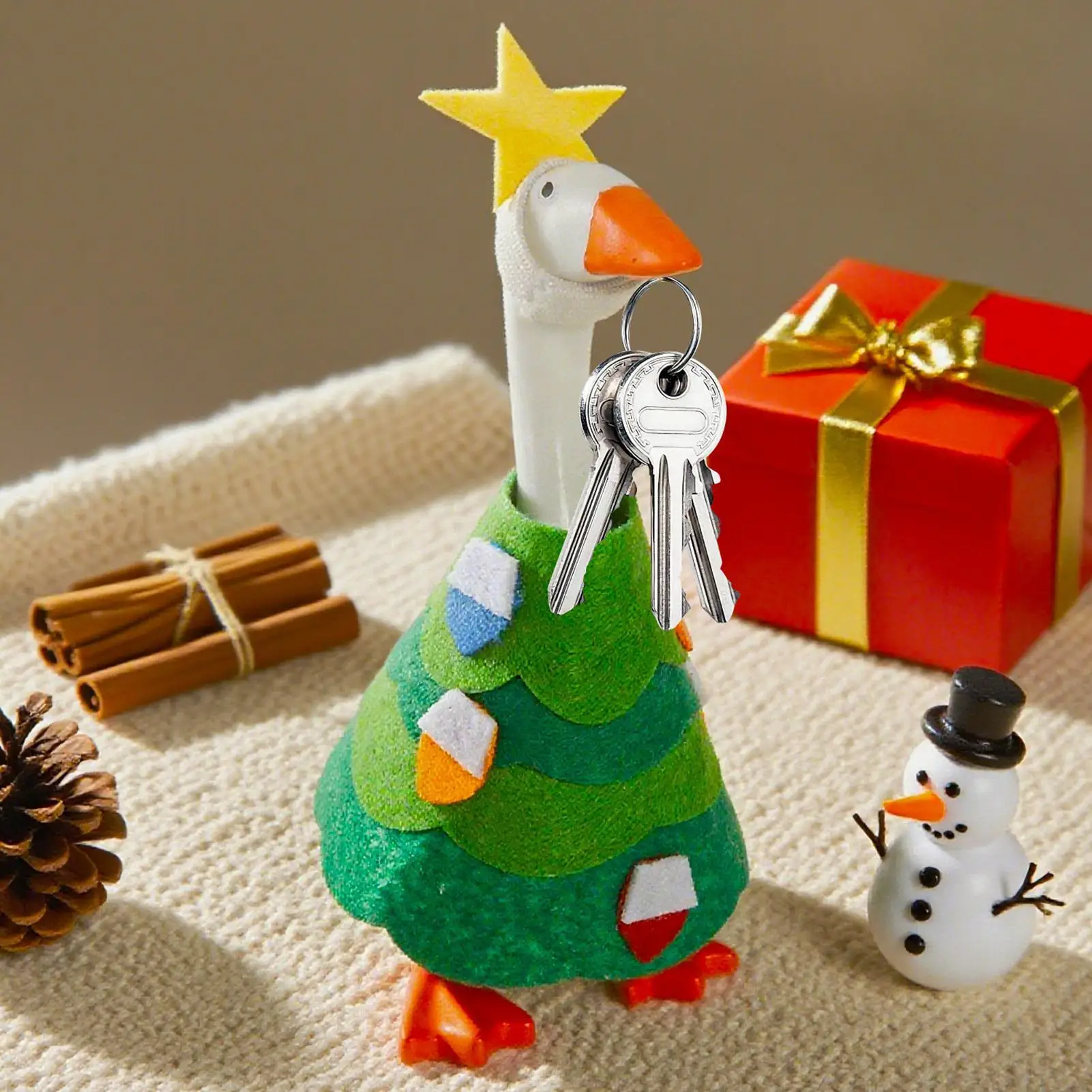 Mini Porch Animal Costume 7 Inch Christmas Costume For Desk Statue Mini Lightweight Velvet Decoration For Fireplace Home