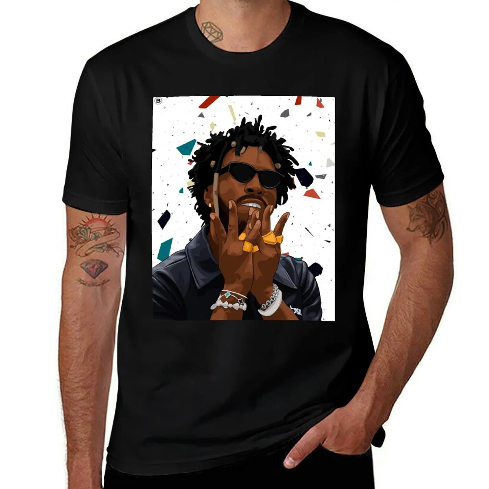 

jhn T-Shirt t for shirt shirt man 100% men t man t graphic cotton cotton Saint T-Shirt shirts