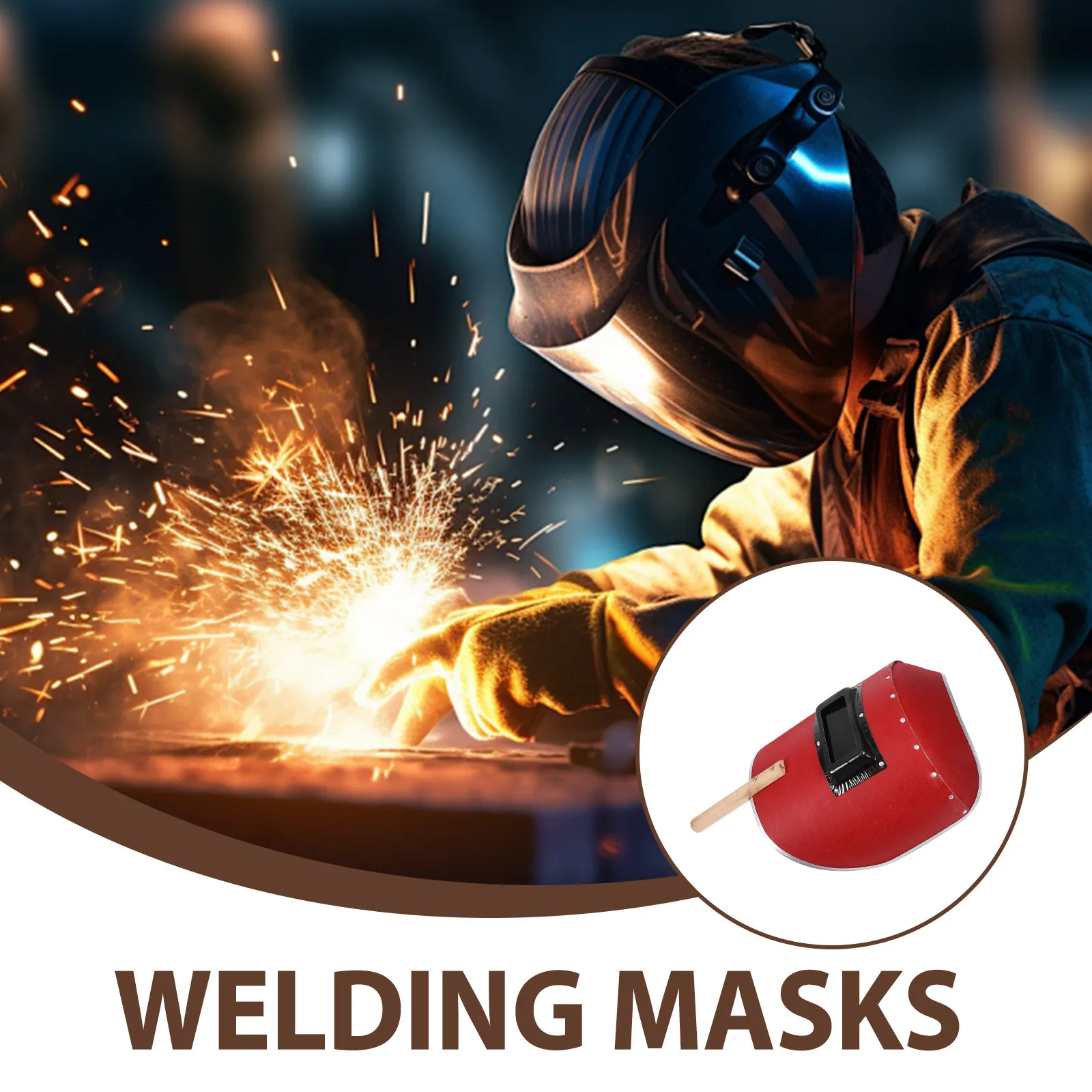 Handheld Welding Face Mask Half High Definition Protector for Industrial Welding Safety