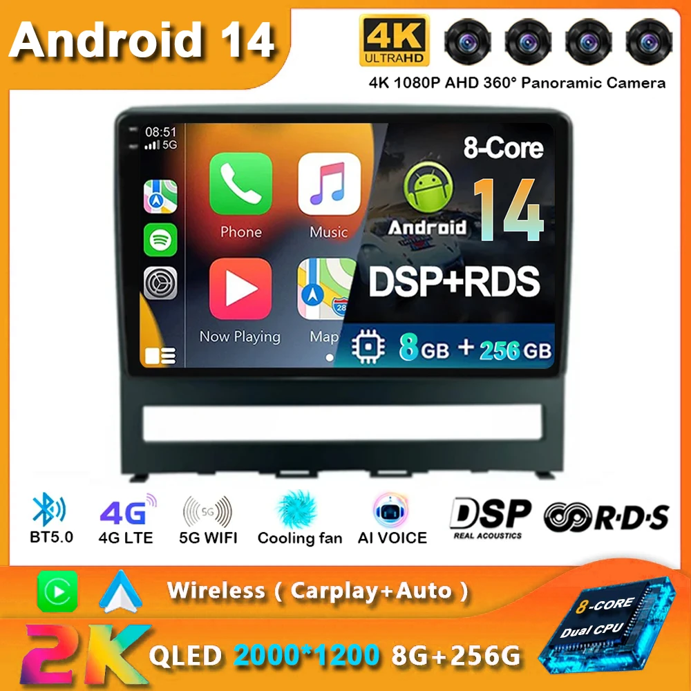 Android 14 For Fiat PERLA Albea Siena Palio 2004-2012 Car Radio Multimedia Autoradio Multimedia Video Player 2 Din Carplay GPS