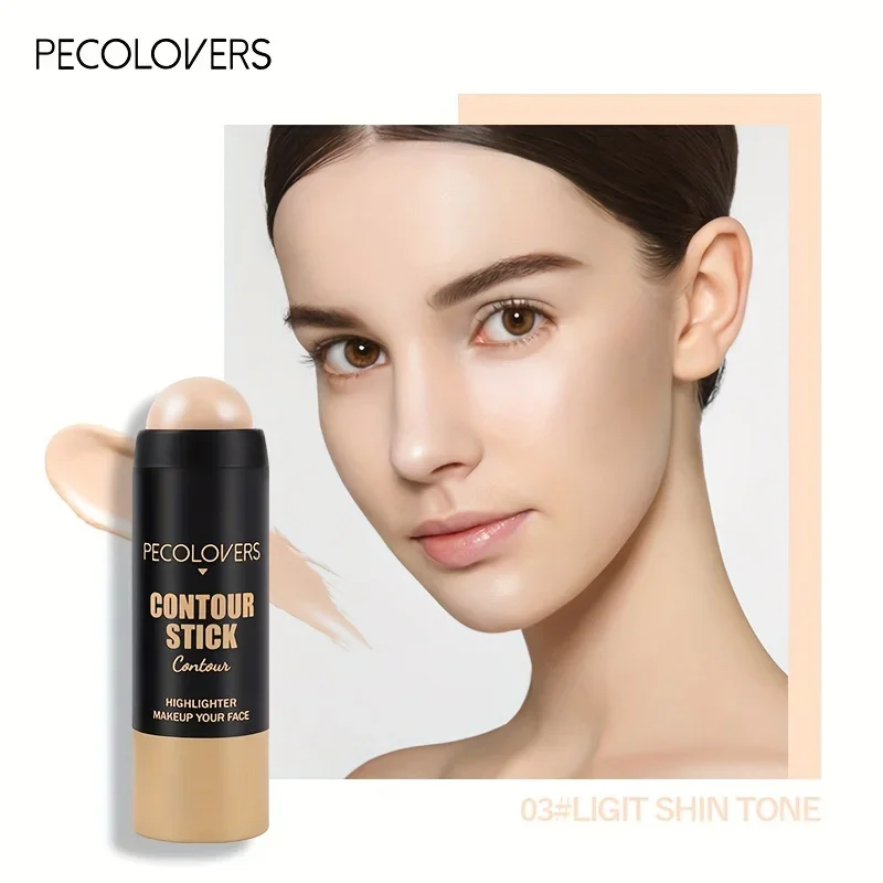 1PC 3-in-1 Highlighter Concealer Bronzer 3D Contour Boost Makeup Stick, for Natural 3D Face Makeup