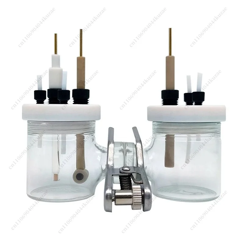

H-type Sealed Two-compartment Electrolytic Cell 10-500ml, Three Electrode Ion-exchange Membrane Electrochemical Cell