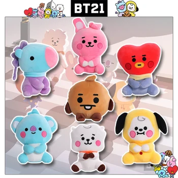 귀여운 BTS 미니 인형 베개 Bt21 만화 봉제 양 코알라 러브 비스킷, 작은 노란색 개 봉제 펜던트 선풍기, 어린이 선물, 12-24cm Best5 귀여운 BTS 미니 인형 베개 Bt21 만화 봉제 양 코알라 러브 비스킷, 작은 노란색 개 봉제 펜던트 선풍기, 어린이 선물, 12-24cm Best5