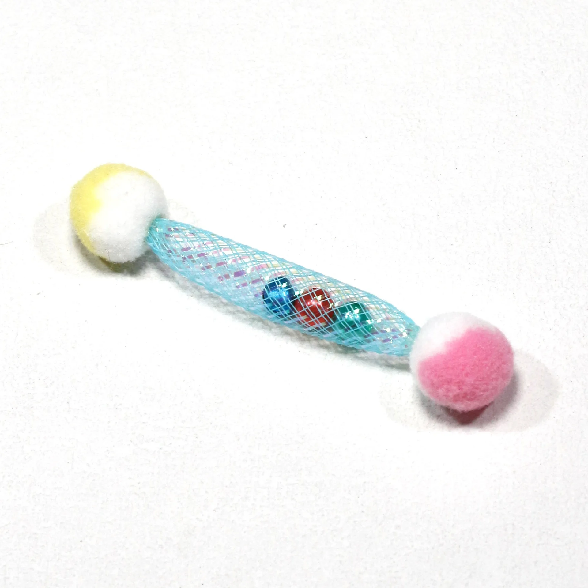 Pelotas de felpa colores aleatorios – Juguete interactivo para gatos - imagen 4
