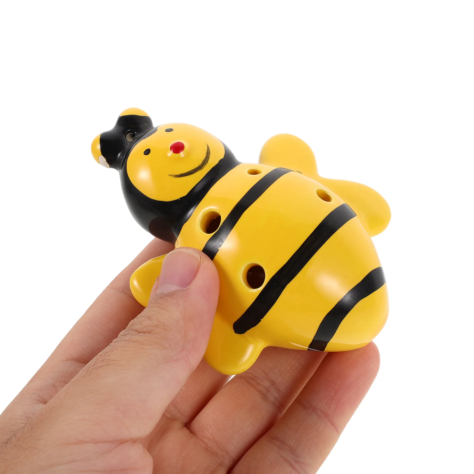 

Ceramic Bee Shape Ocarina 6 Holes Alto C Chinese Flute Musical Instrument Kids Beginner Educational Fun Wind Music Instrument