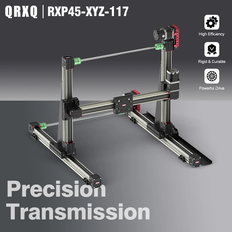 

Линейная портальная система QRXQ RXPXYZ-H-45, многоосевой позиционирующий стол XYZ, настраиваемая длина, картезианский робот