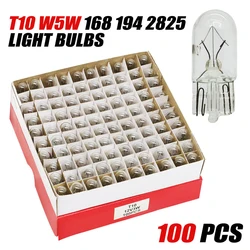 100pcs 5W Led T10 Car Light COB Glass White Auto Automobiles License Plate Lamp Dome Light Reading DRL Bulb Style 12V