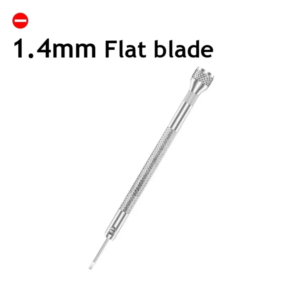 Aluminium Stainless Steel Watchmakers Screwdrivers 0.8mm-1.6mm Detachable Flathead Screwdriver Anti-slip Flathead