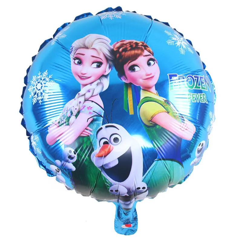 Disney Frozen Princess Foil Balões, Elsa, Olaf, Baby Shower, Girl Favors, Boneco de neve, Decorações de aniversário, Air Toys, Kds