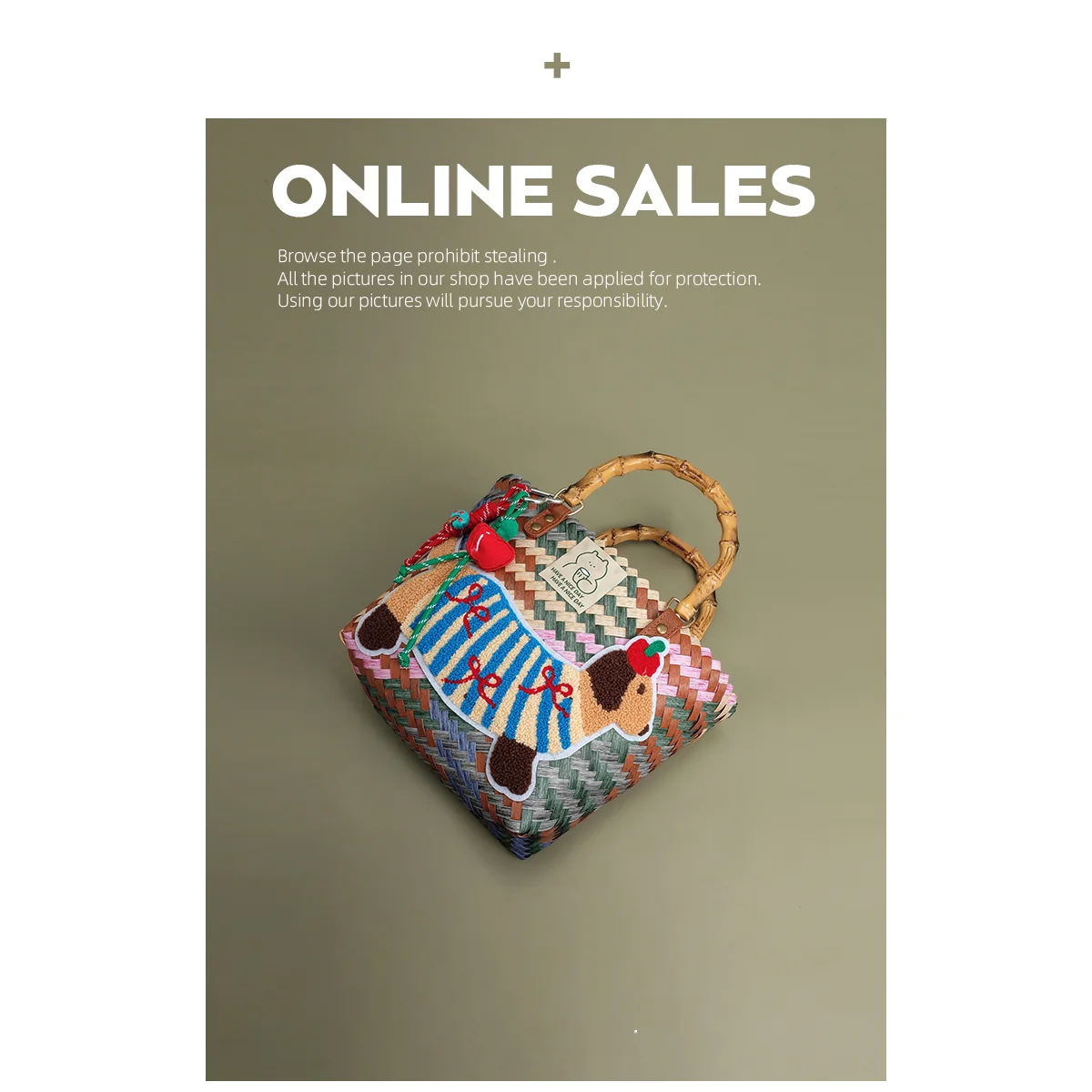 

Ретро ручная работа из бамбука, сумка для собак, большая сумка с ручкой, американская ретро Sle, практичная многофункциональная сумка для повседневного использования