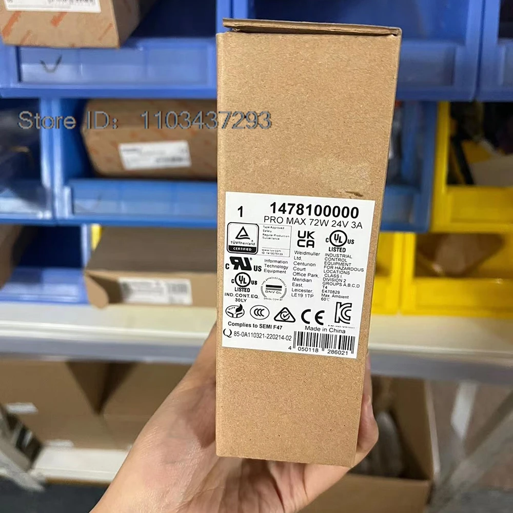 1478100000   لـ Weidmuller تحويل التيار الكهربائي PRO MAX 72W 24V 3A