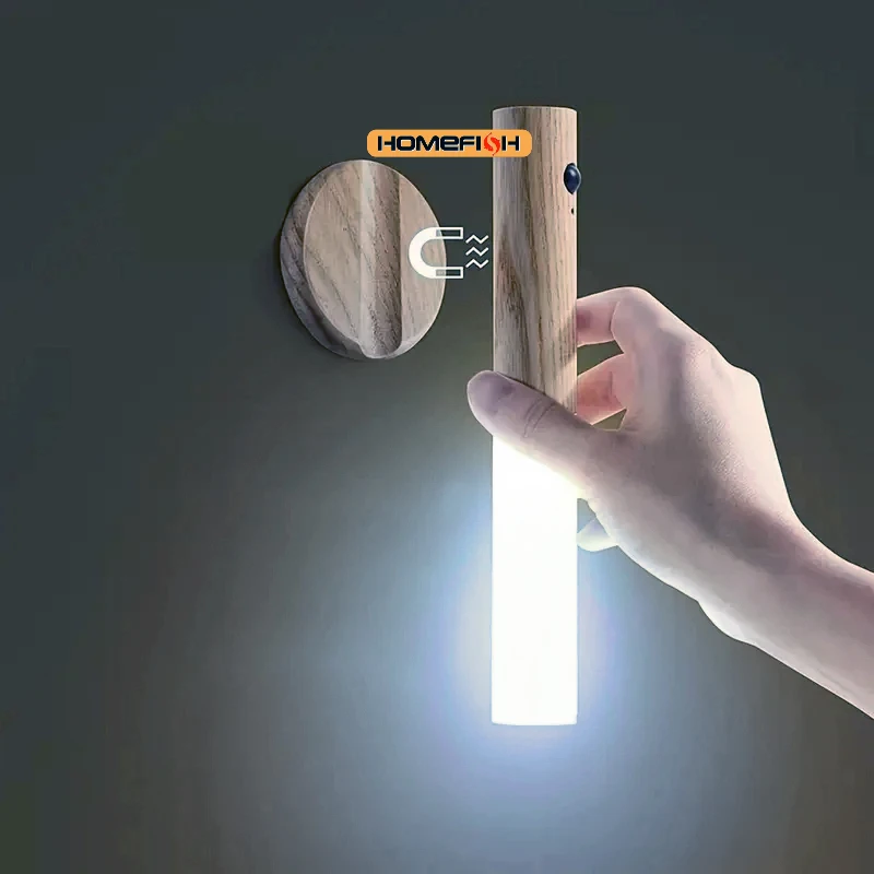 1 قطعة ضوء الليل التعريفي جسم الإنسان الذكي ، LED القابلة لإعادة الشحن الممر خزانة الجدار الخفيفة ، المرحاض المنزلي الجدار التعريفي