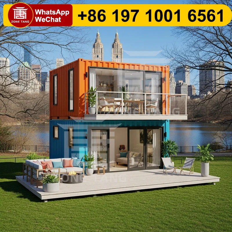 

Multi Purpose Quick Deploy Office Waterproof Custom Interiors Pre Fabricated Homes Flat Pack Home Container Buildings Durability