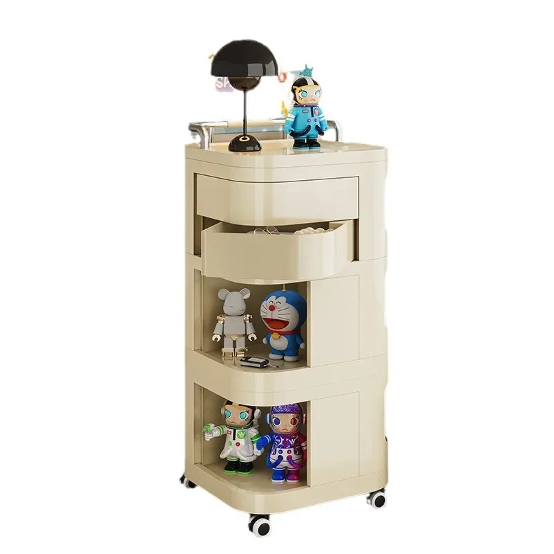 

trolley rack, living room, bedroom, multi-functional rotatable multi-functional bedside table
