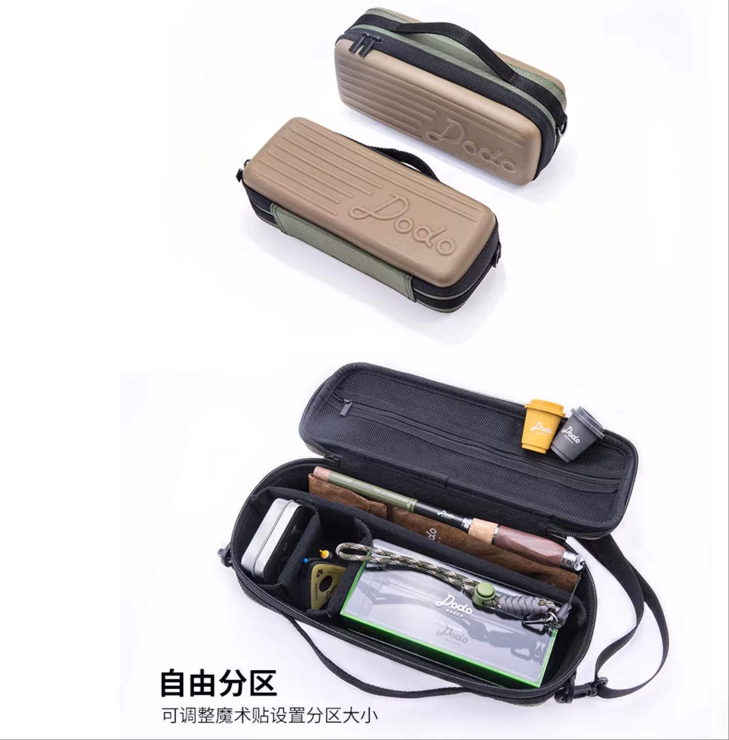 Farmer Camp fishing Bag, small items, fishing gear, lure accessories, fishing rod, digital storage, hand-held shoulder bag