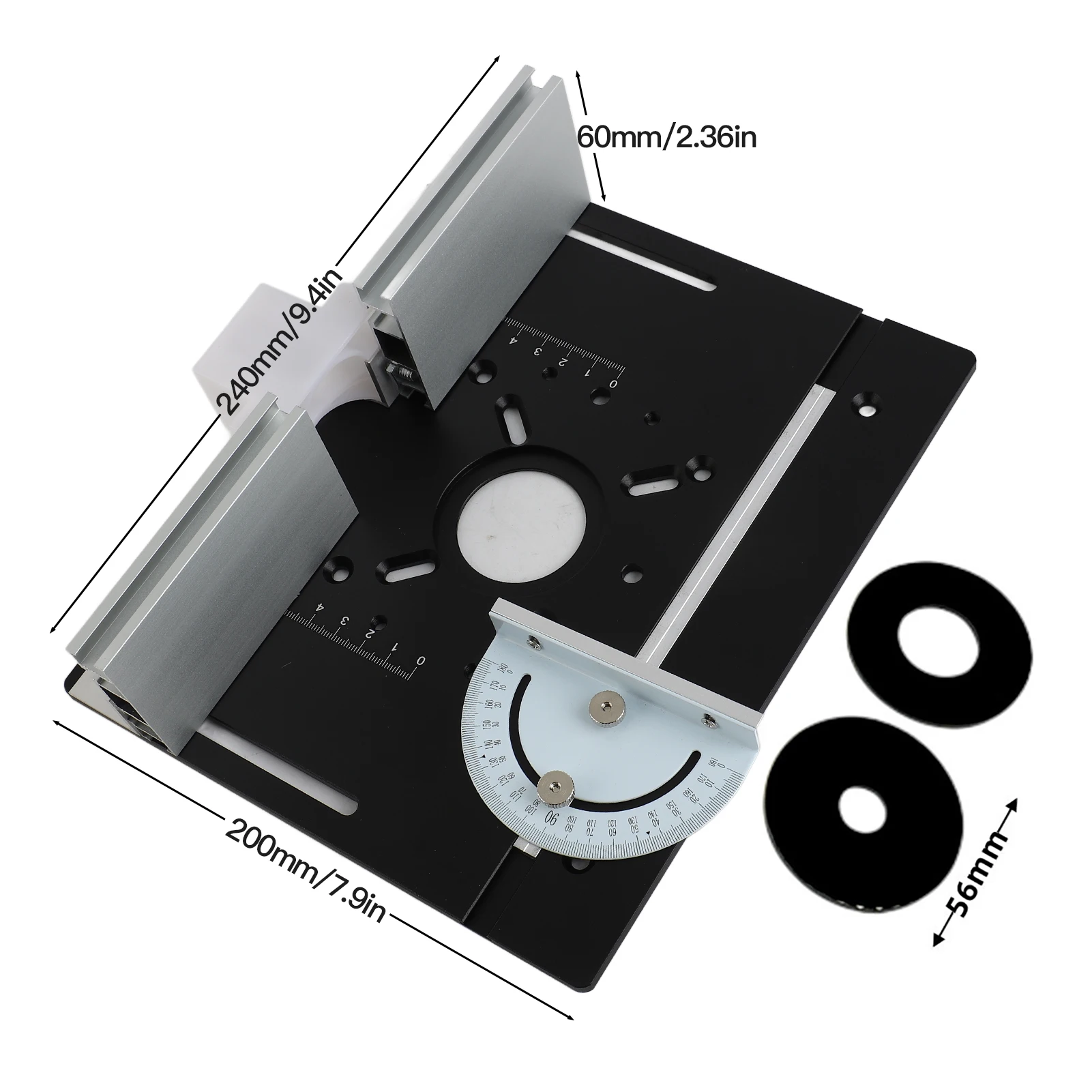 Router Table Insert Plate Aluminum Alloy Wood Milling Flip Board Trimming Machine Engraving Auxiliary Tool Woodworking Benches view 5