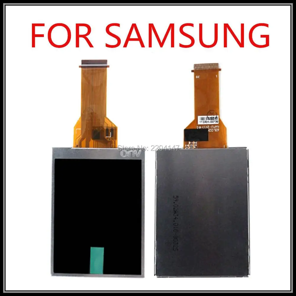 Nova tela de lcd para samsung, l100, l110, l200, l210, p800, p1000, m100 e m110, peça para reparo da câmera digital + luz de fundo
