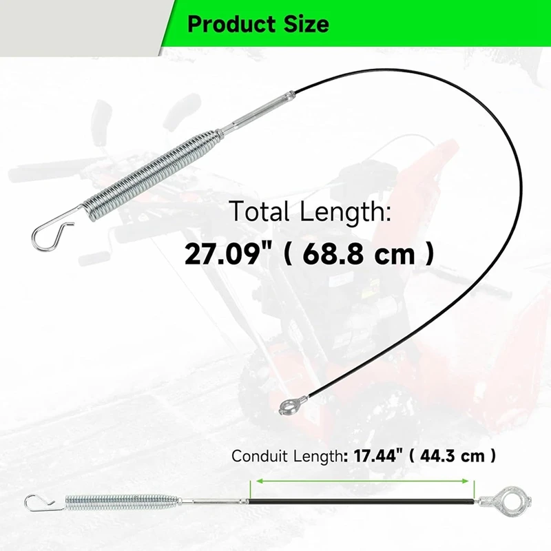 สายควบคุมสว่าน 06900438 06900439   สําหรับ Ariens Compact Classi Sno-Tek ST24LE Snow Blower Traction Cable