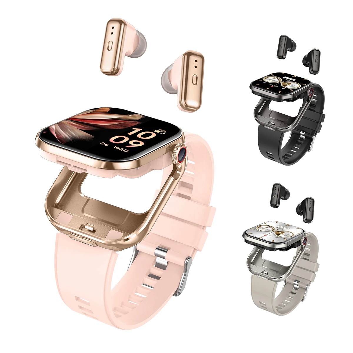 

T99 Smartwatch Wireless TWS Earbuds 2.02inch IPS 320x385 BT5.0 Bluetooth Call IP67 Waterproof Smart Bracelet 300mAh New Watch