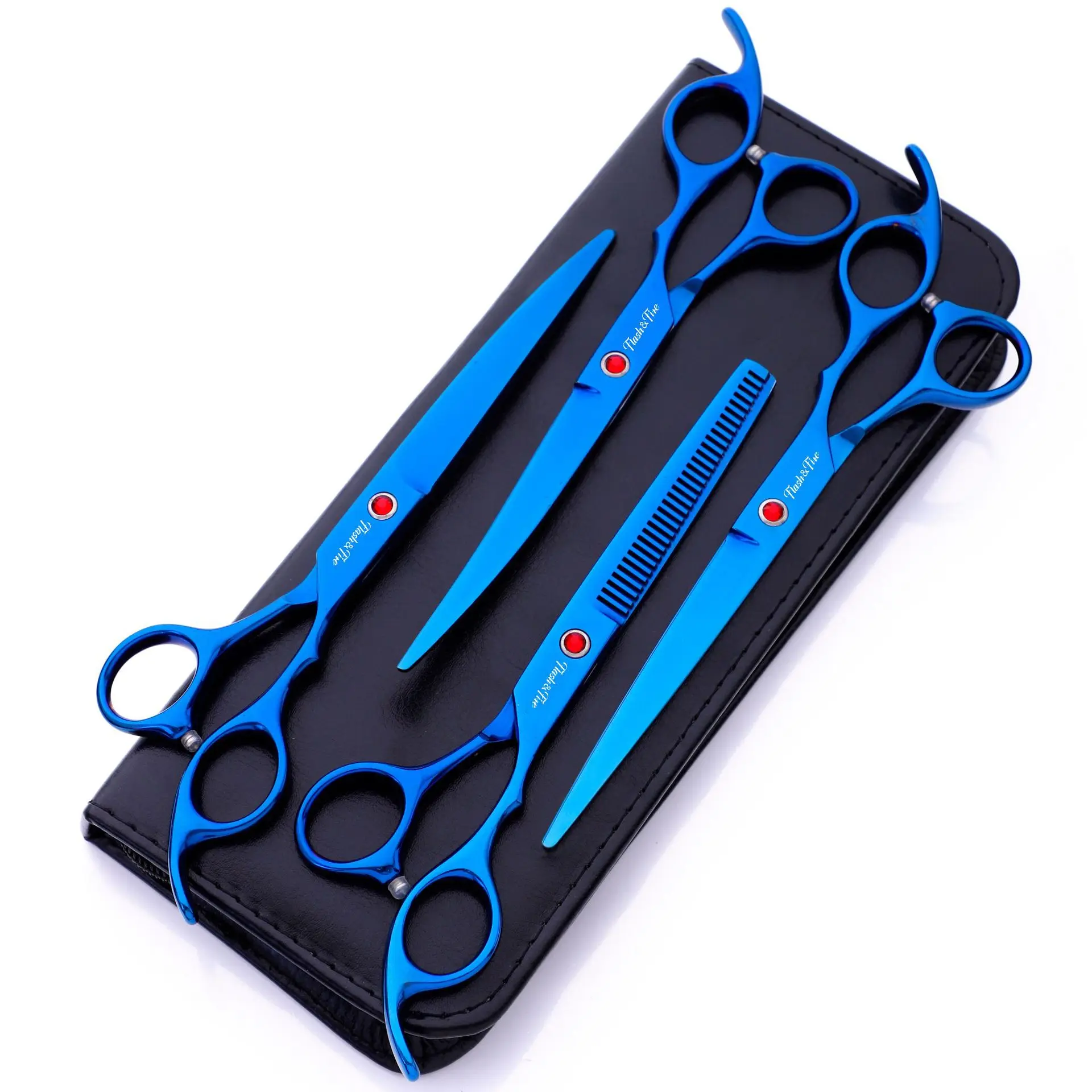 

7 Inch Professional Dog Grooming Scissors Straight&Thinning&Curved Shears For Dogs & Cats Animal Hair Tijeras Tesoura Tool Set