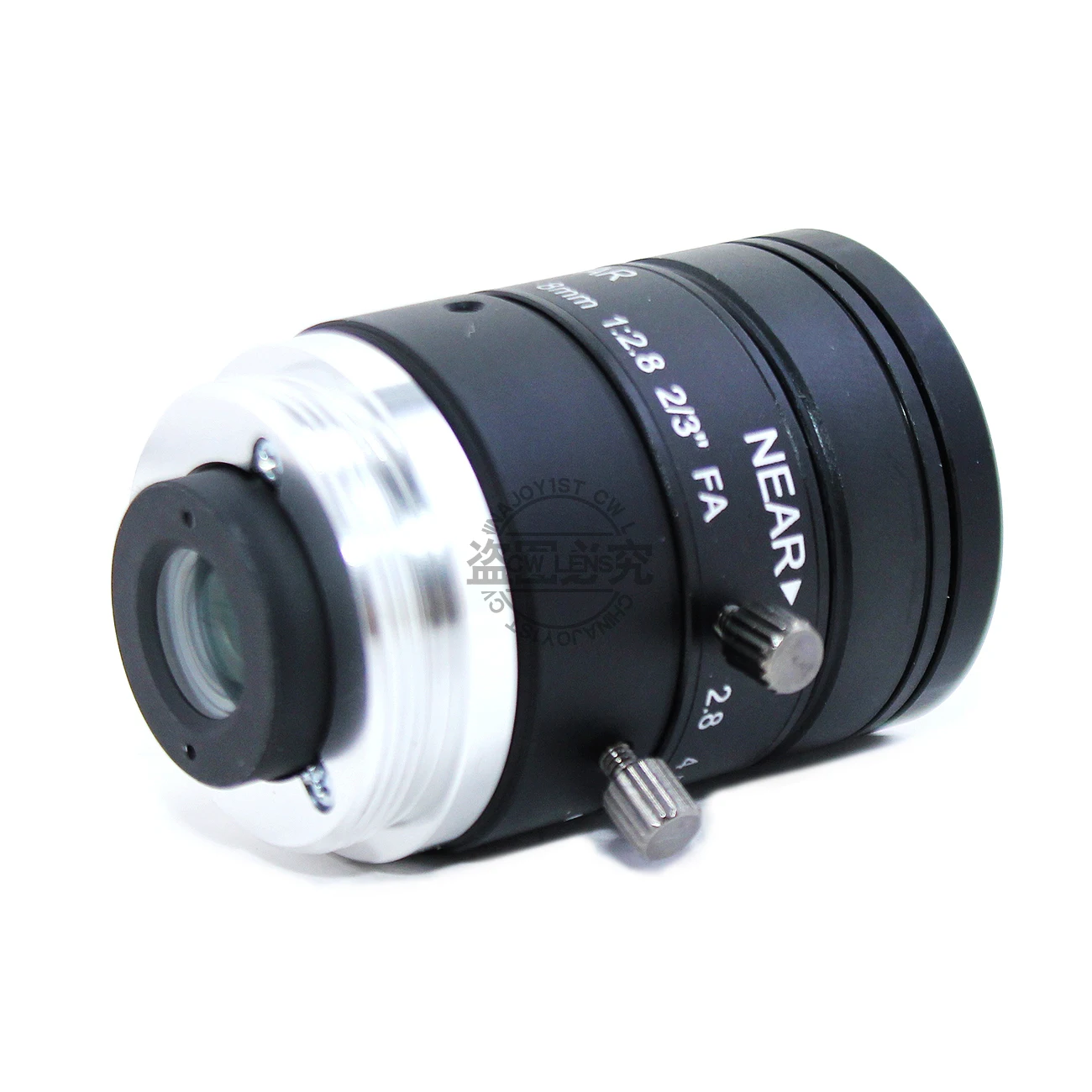 10 megapiksel 8mm FA HD lensa Manual Iris 2/3 "F2.0 C Mount untuk CCTV dan mesin visi lensa kamera distorsi rendah lensa industri