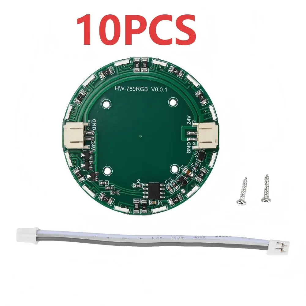 1-10PCS Round LED Module Network River Table Air Separation Touch Induction Switch DC 24V Touch Induction Coil Light Strip