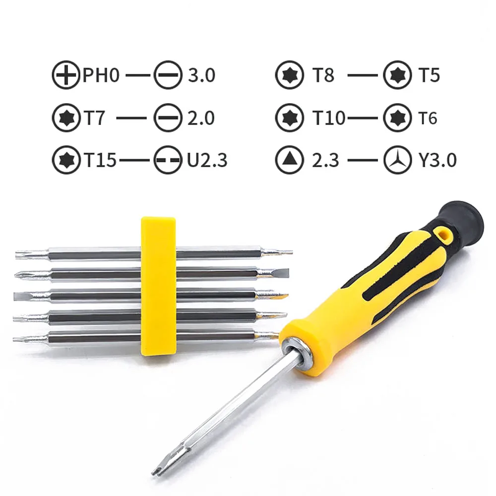 6 In 1 Electrician Multifunctional Screwdriver Set Double-ended 12 In 1 Screw Driver Bits Home Repair Screwdriver Bits Hand Tool