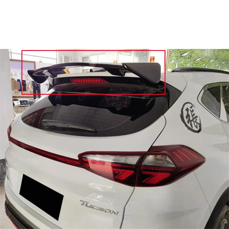 For Hyundai Tucson 2015-2025 Year Roof Spoiler Wing Accessories ABS Material Trunk Rear Tail Lip Body Kit